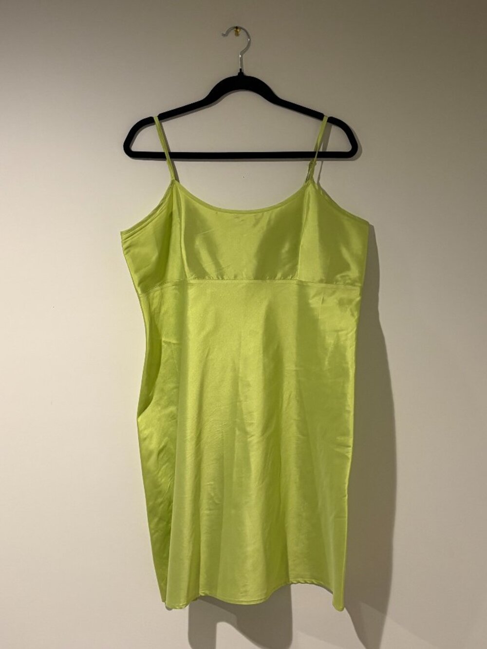 Frances Valentine Yellow/Green Slip Dress